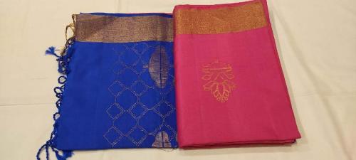 SOFT SILK SAREE WITH BLOUSE